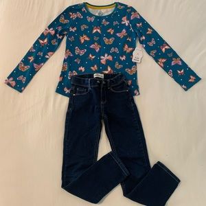 Jeans Jordache size 7 and top